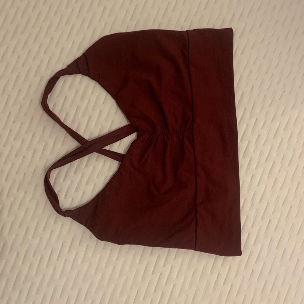 Organic cotton stretchy yoga top bralette 
By UnaPluma